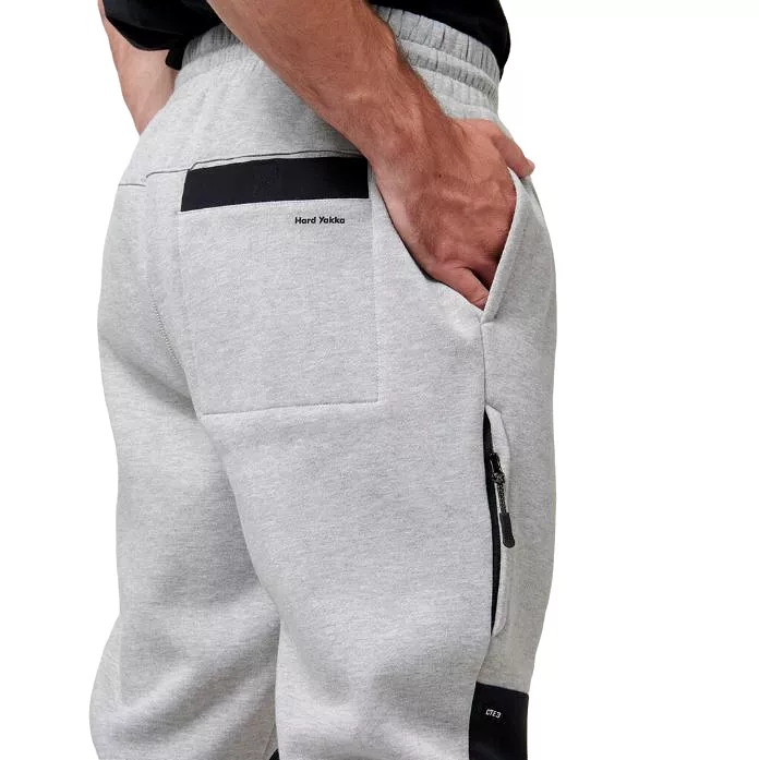 2 x Mens Hard Yakka Xtreme Jogger Fleece Trackie Pant Grey