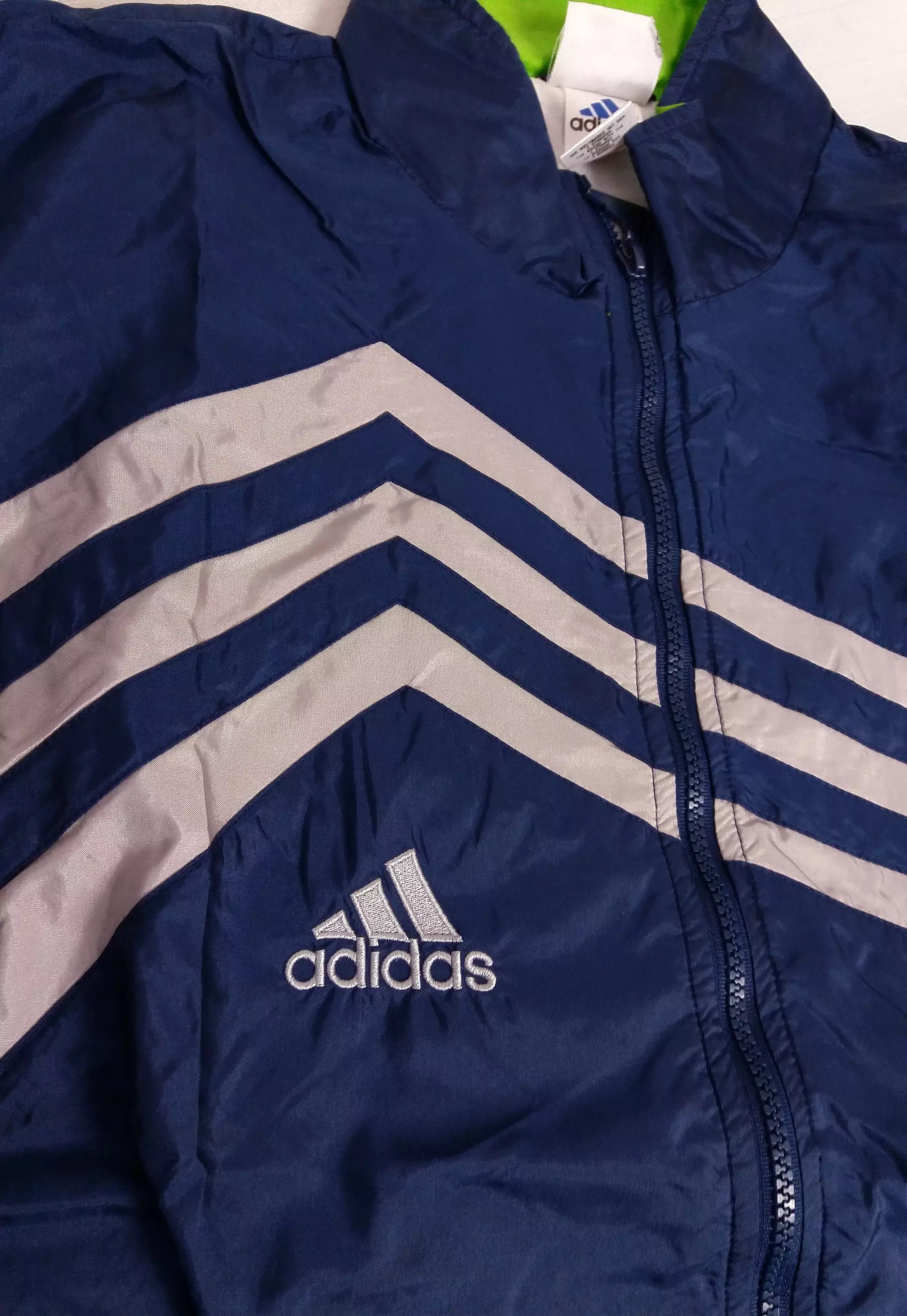 90's Adidas Unisex Shell Track Jacket ~ size L men