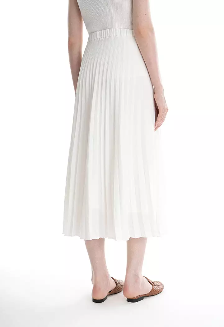 Accordion Pleated Flared Skirt