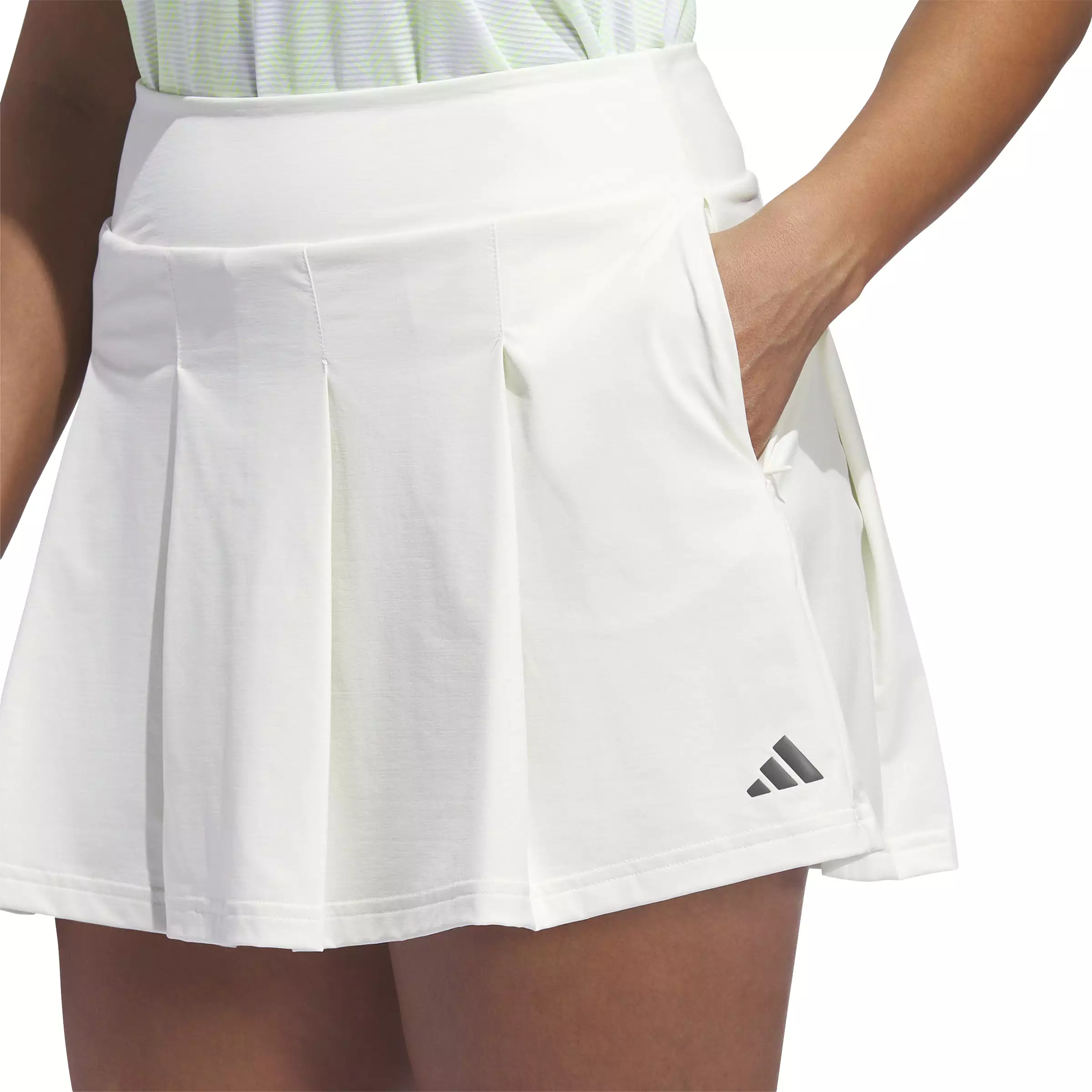 adidas Golf Women's Ultimate365 Tour Pleated Skort - Ivory SS24