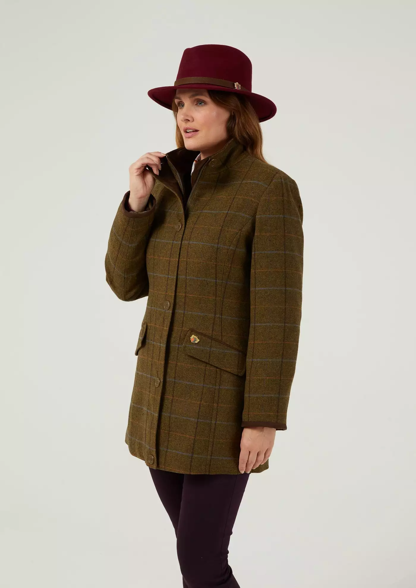 Alan Paine Women's Combrook Waterproof Tweed Field Jacket