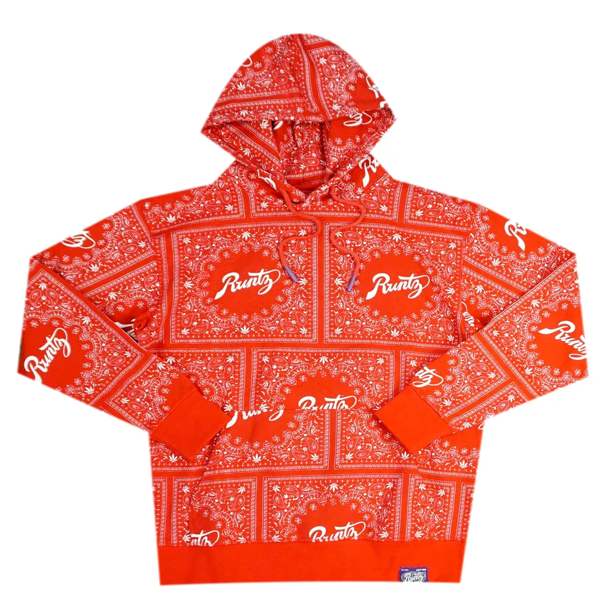 Bandana Print Hoodie Set (Red) /C4