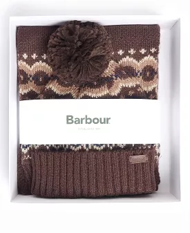 Barbour Fair Isle Beanie & Scarf Gift Set