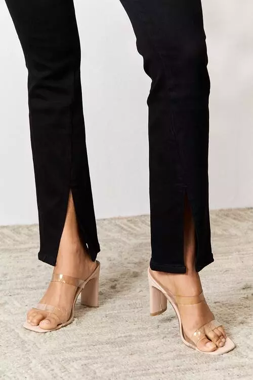 BAYEAS Slit Bootcut Jeans