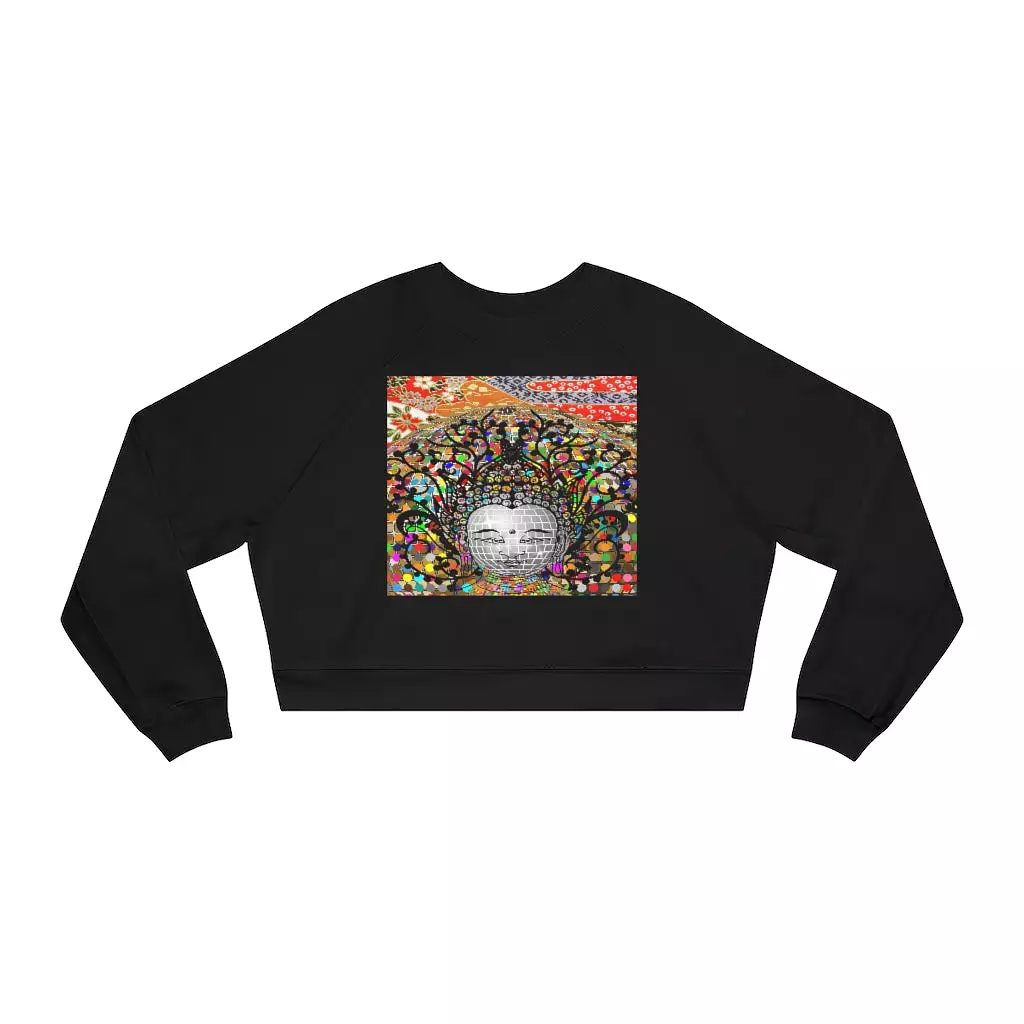 Buddha's Temple Cropped Fleece Pullover