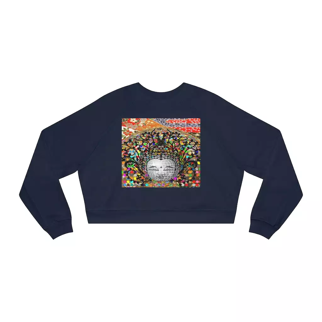 Buddha's Temple Cropped Fleece Pullover