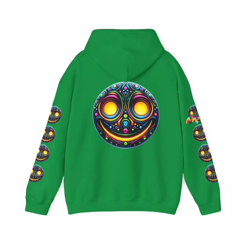 Cosmos Smiley Unisex Heavy Blend Rave Hoodie