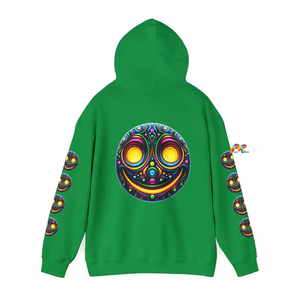 Cosmos Smiley Unisex Heavy Blend Rave Hoodie