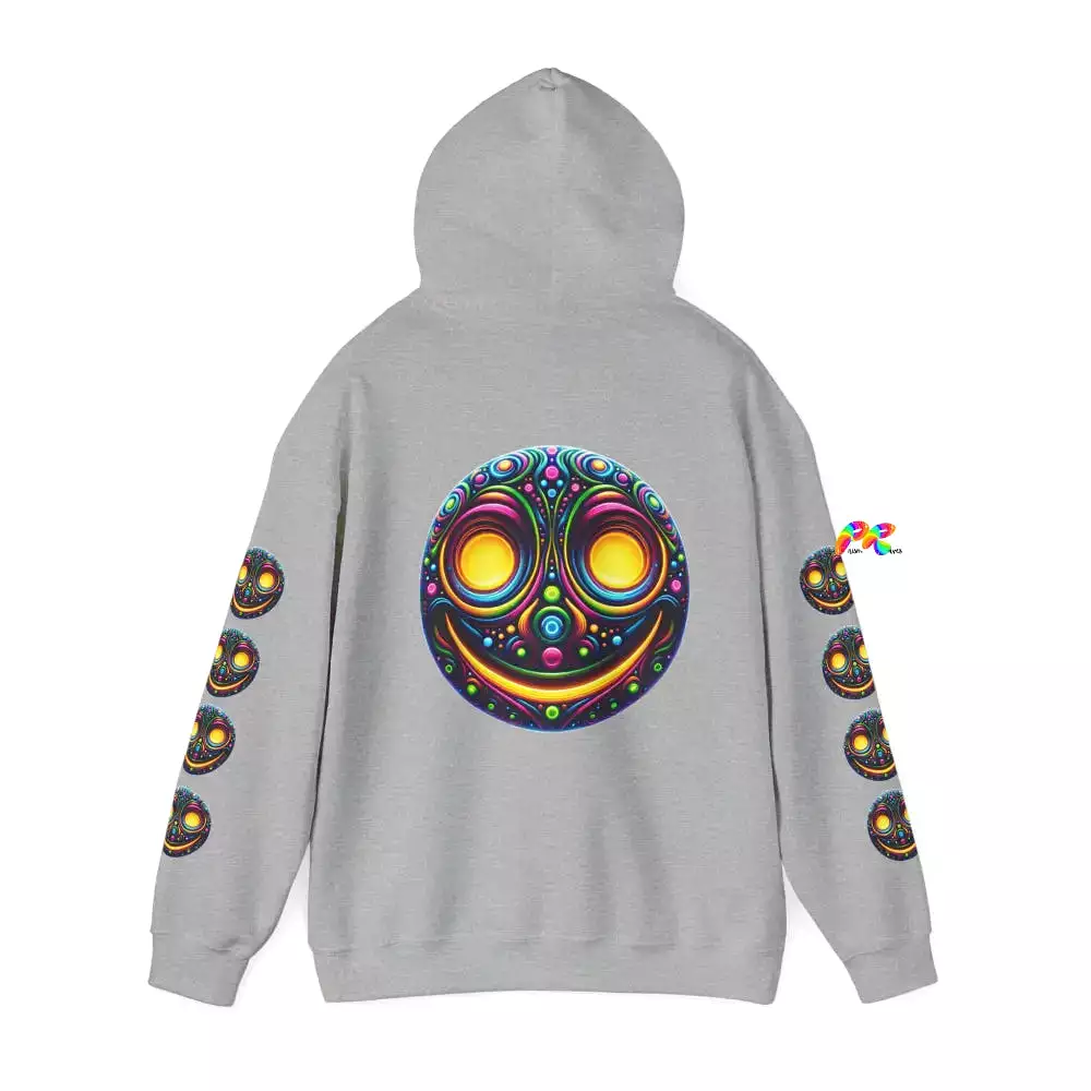 Cosmos Smiley Unisex Heavy Blend Rave Hoodie