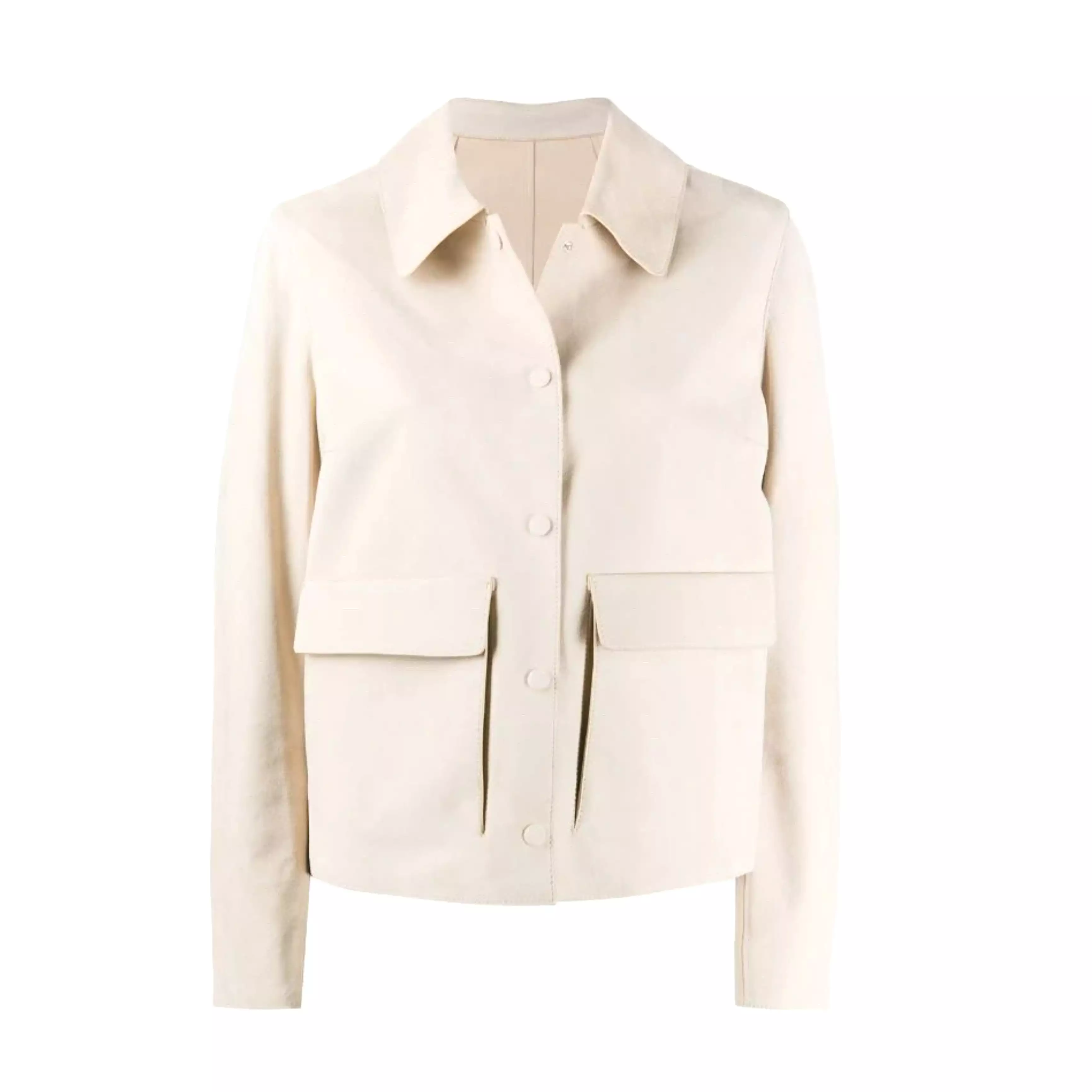 CREAM SUEDE JACKET