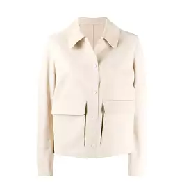 CREAM SUEDE JACKET