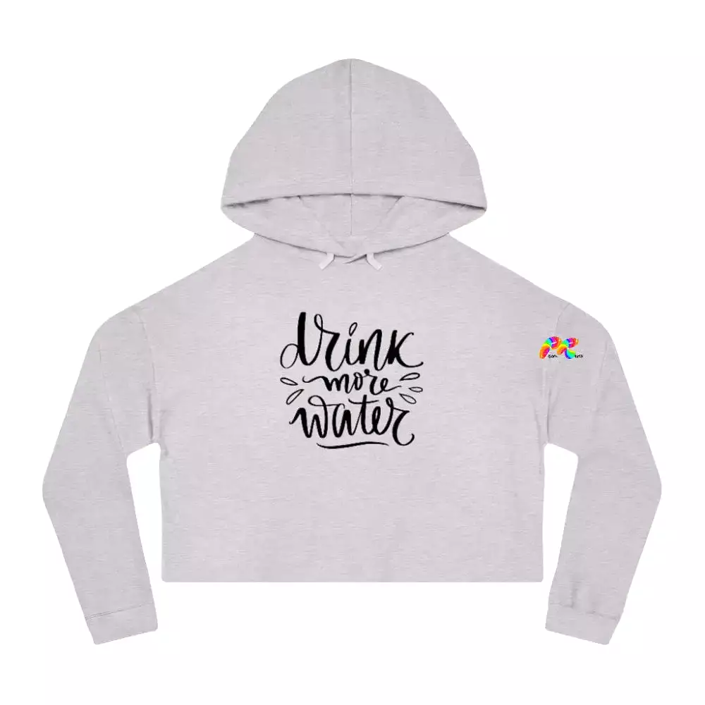 Drink Water Women’s Cropped Rave Hoodie