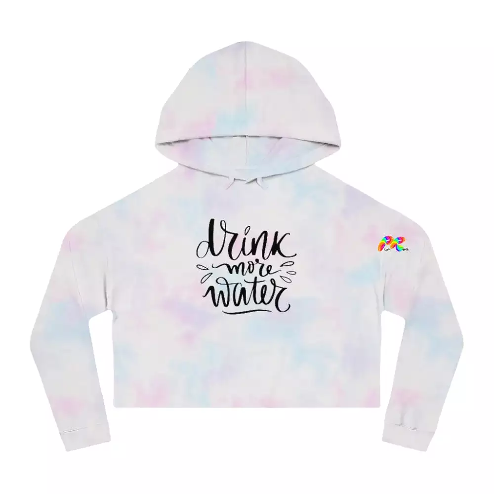 Drink Water Women’s Cropped Rave Hoodie