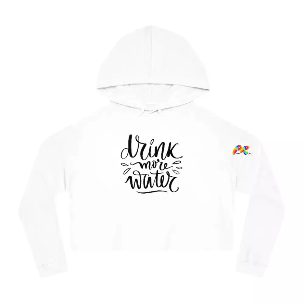 Drink Water Women’s Cropped Rave Hoodie