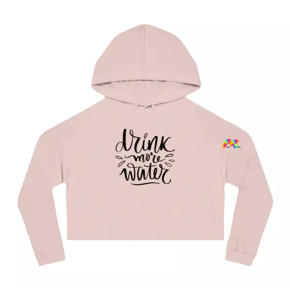 Drink Water Women’s Cropped Rave Hoodie