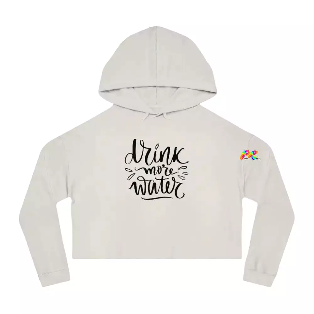 Drink Water Women’s Cropped Rave Hoodie