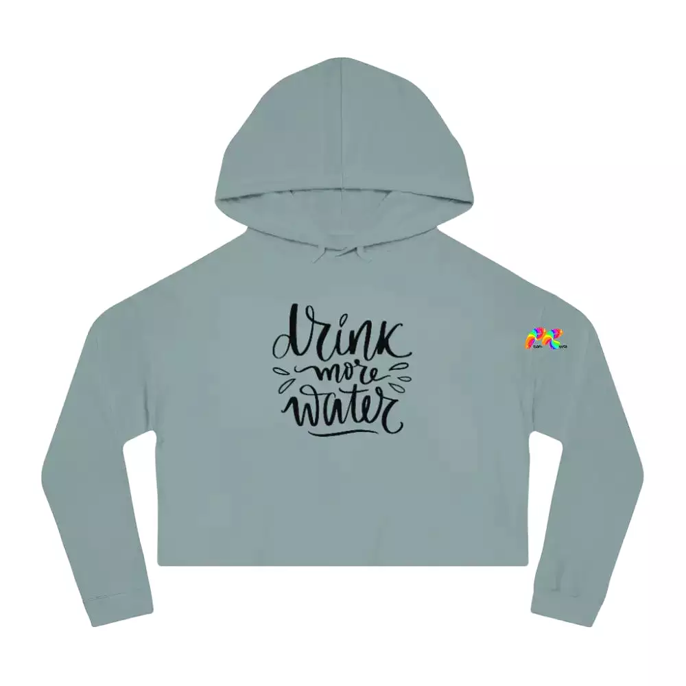 Drink Water Women’s Cropped Rave Hoodie