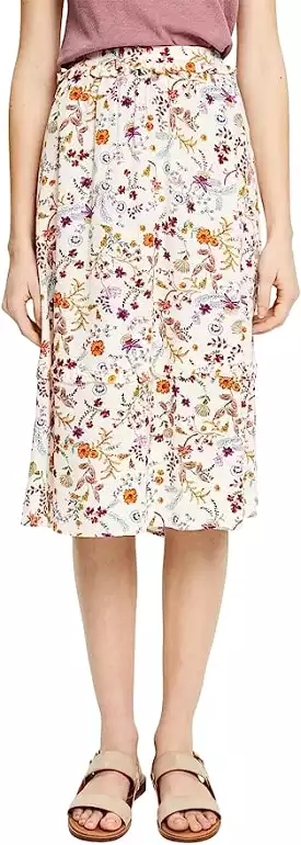 ESPRIT Women's Georgette Skirt - 042ee1d314