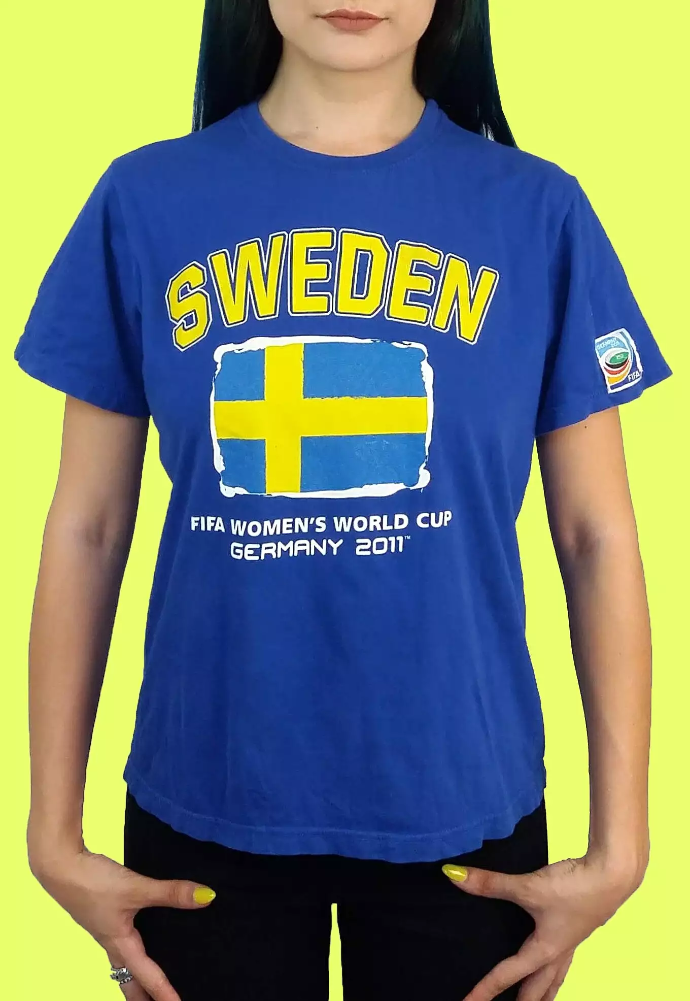 FIFA World Cup Sweden T-shirt Kids Teens Women Petite - size XS-S - kids 152