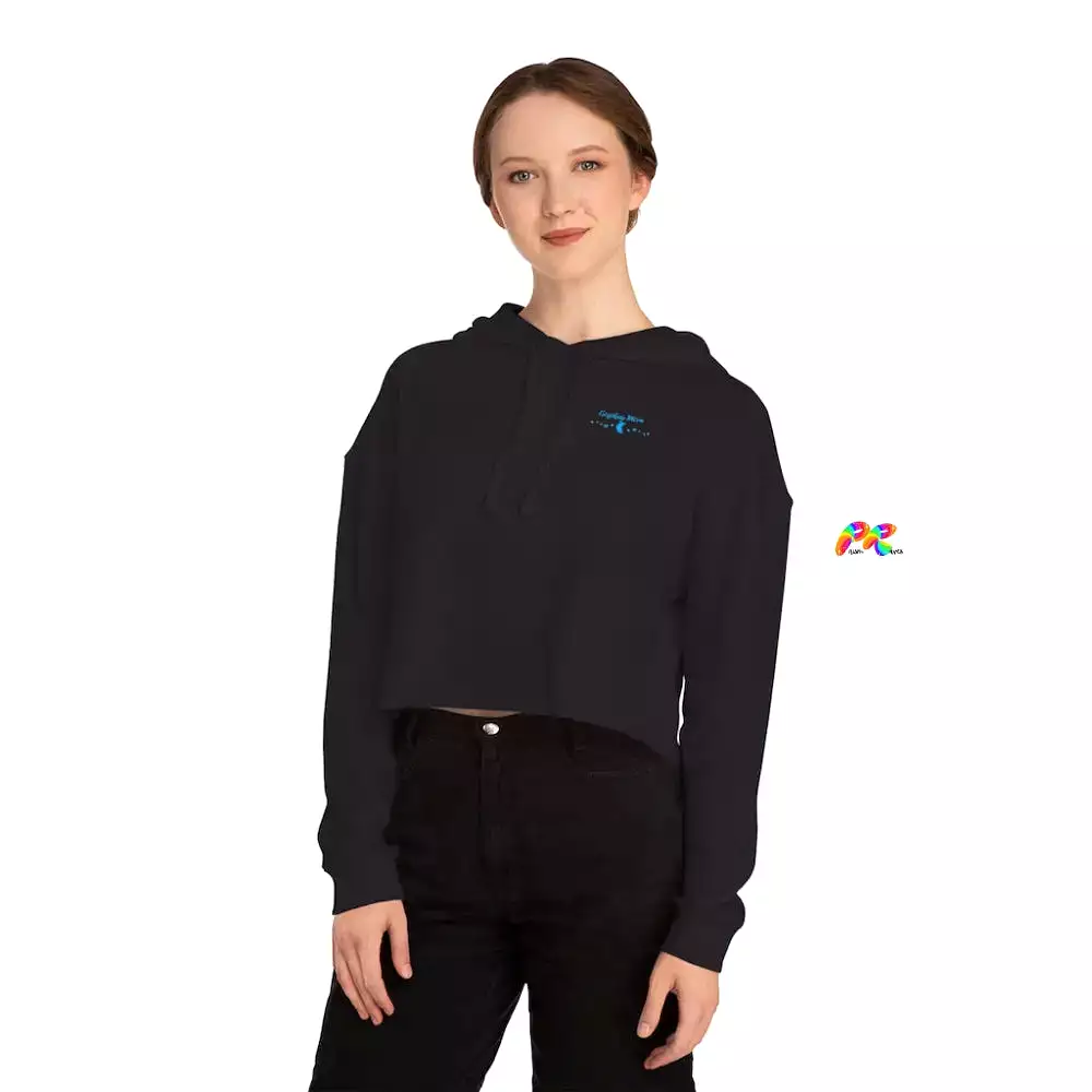 Fire Spinner Cropped Hoodie