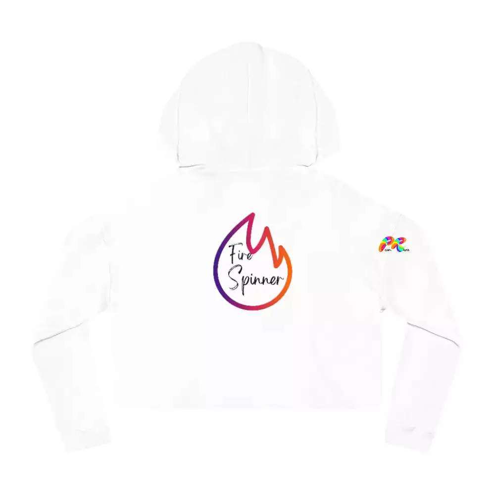 Fire Spinner Cropped Hoodie