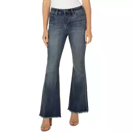 Hannah Fray Hem Original Flare Jeans-Liverpool