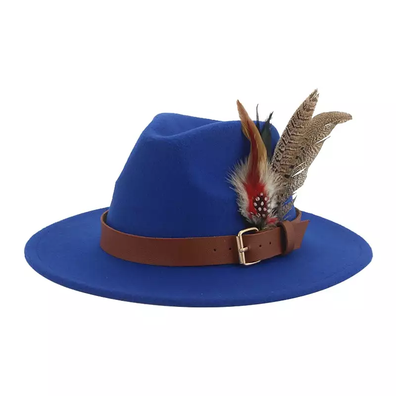 Hat Fedoras Winter Women Hats Men Felt Hat Feather Luxury Fashion hat Popular