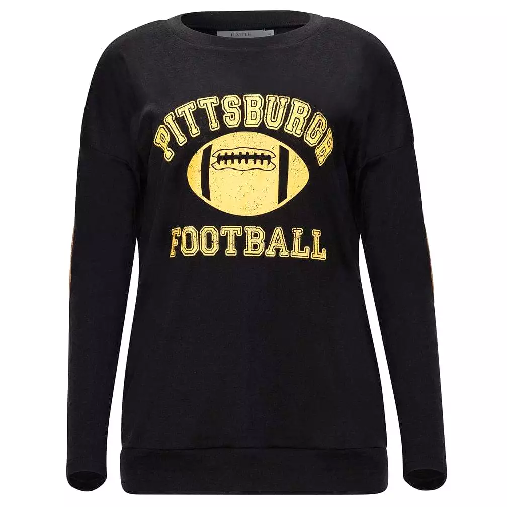 Haute Edition Women's Game Day Football Sweatshirt