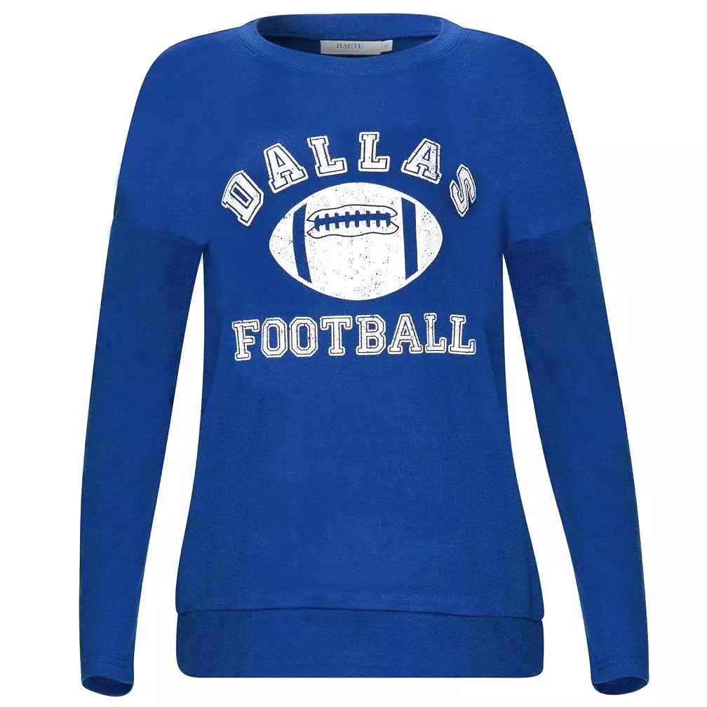 Haute Edition Women's Game Day Football Sweatshirt