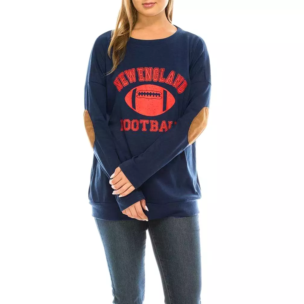 Haute Edition Women's Game Day Football Sweatshirt