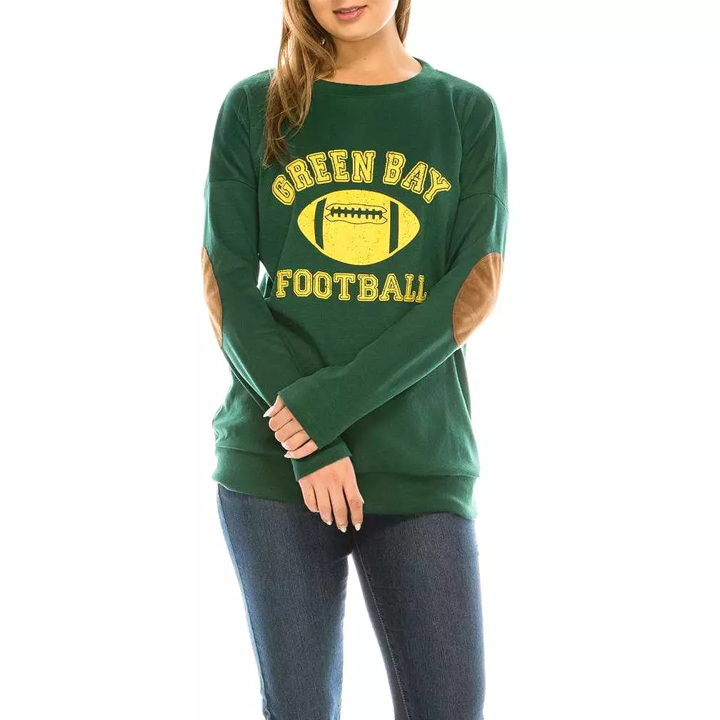 Haute Edition Women's Game Day Football Sweatshirt