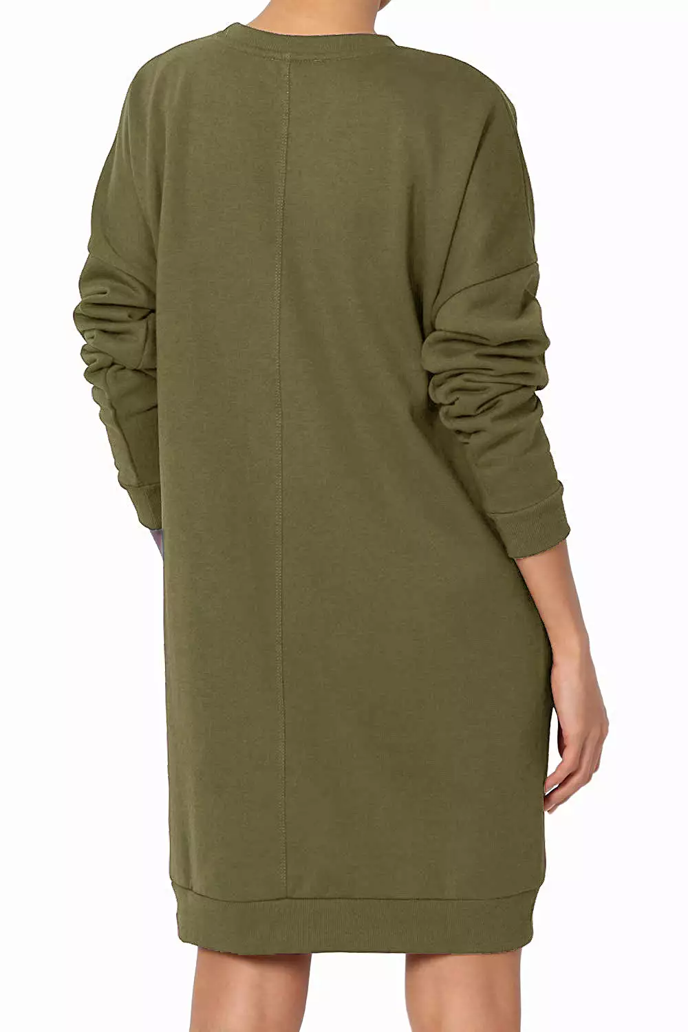 Haute Edition Women's Oversized Pullover Sweatshirt Dress