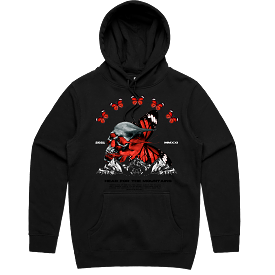 Head For The Mountains Hoodie (Blk/Red)/ MD1