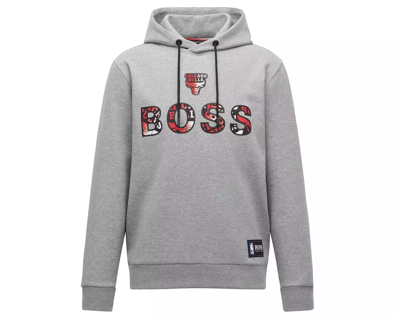 Hugo Boss 50461971 NBA Chicago Bulls Hoodie Grey