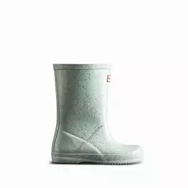 Hunter Gentle Blue Kids First Giant Glitter Rain Boot