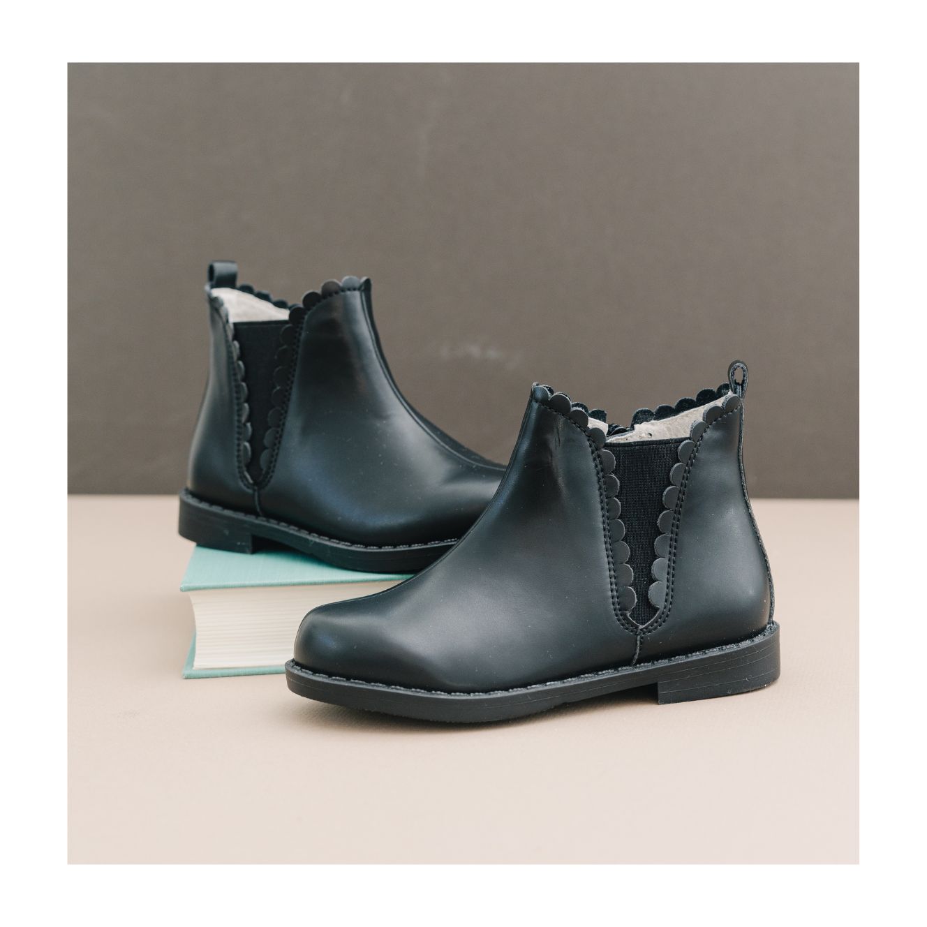 Nicola Scalloped Chelsea Boot