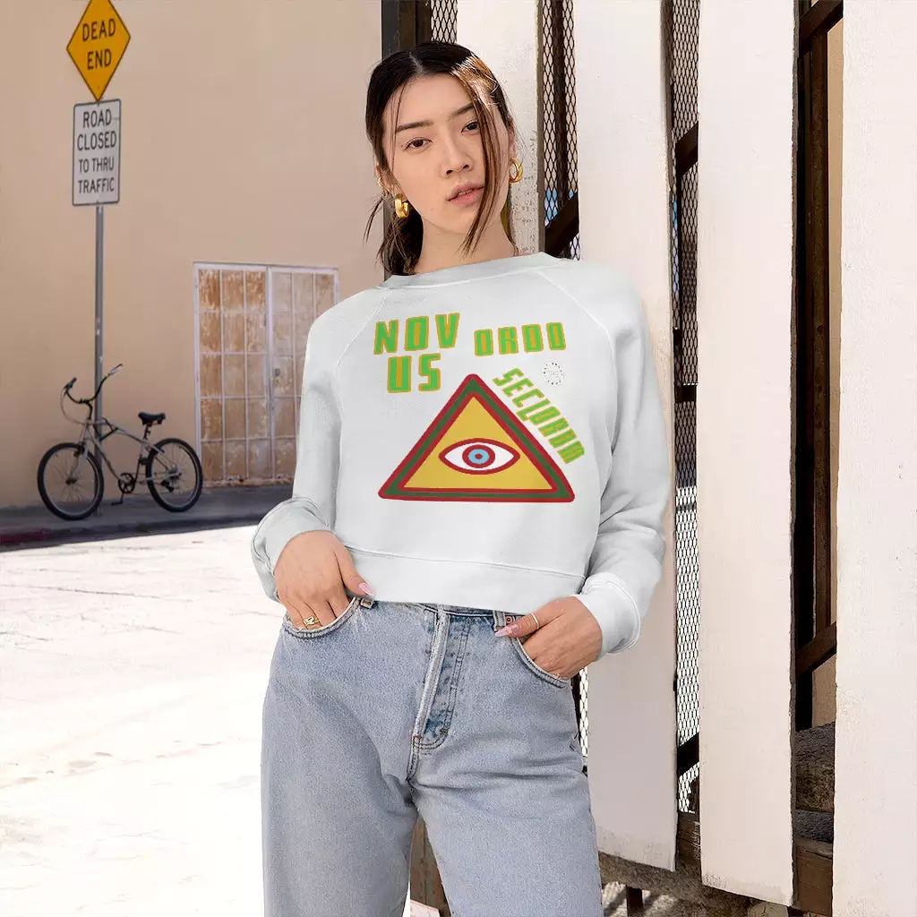 Novus Ordo Seclorum Cropped Fleece Pullover