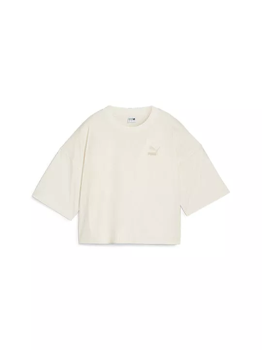 PUMA WOMEN'S  BETTER OVERSIZED WHITE TEE