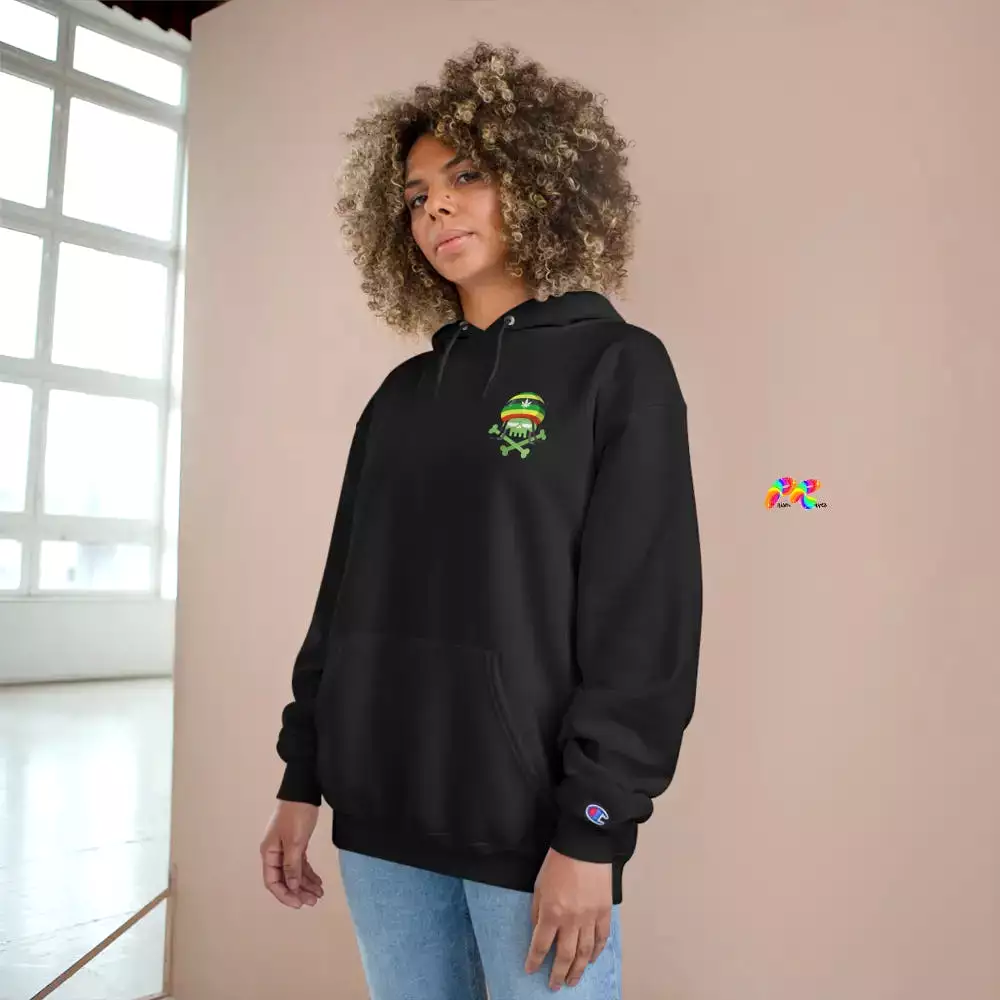 Rasta Skull Champion Hoodie