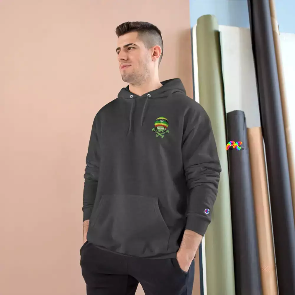 Rasta Skull Champion Hoodie