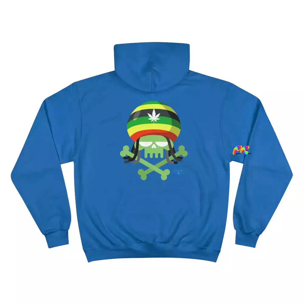 Rasta Skull Champion Hoodie