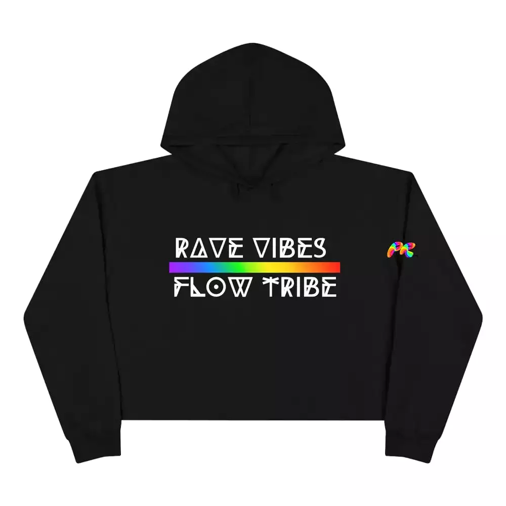 Rave Vibes Crop Hoodie