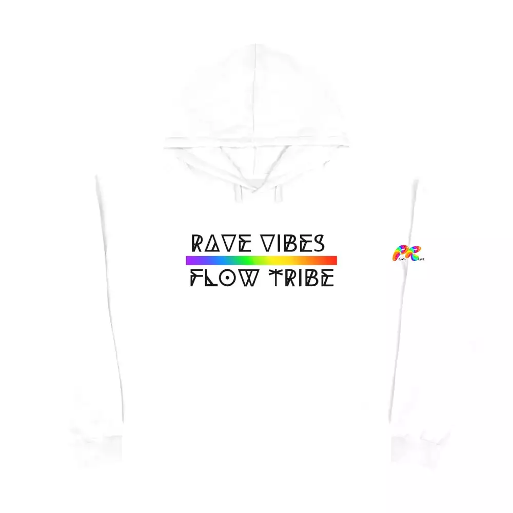 Rave Vibes Crop Hoodie