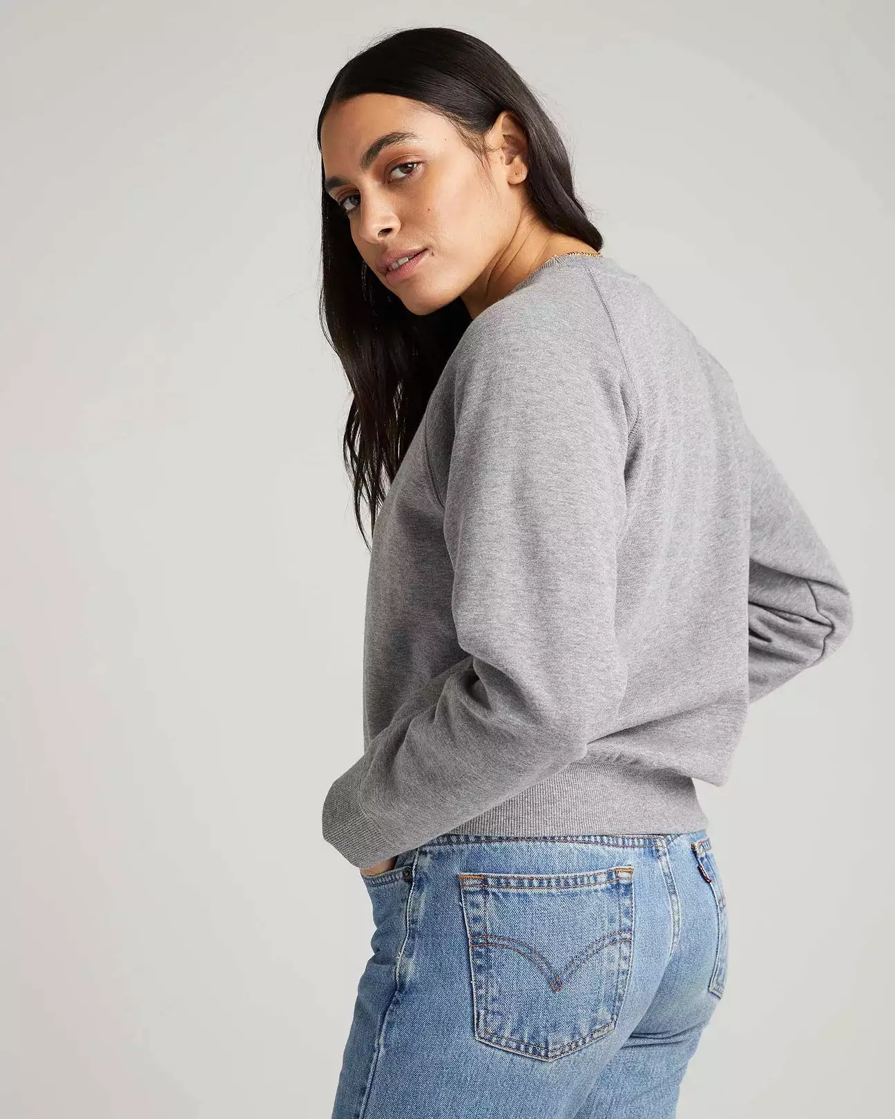 RicherPoorer Women's Recycled Fleece Sweatshirt - Heather Grey