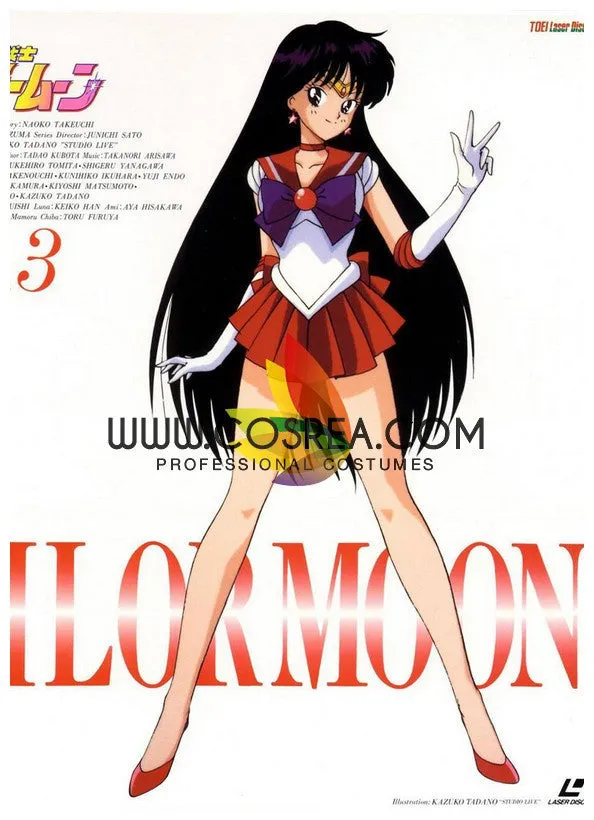 Sailormoon Sailor Mars Rei Hino Cosplay Costume