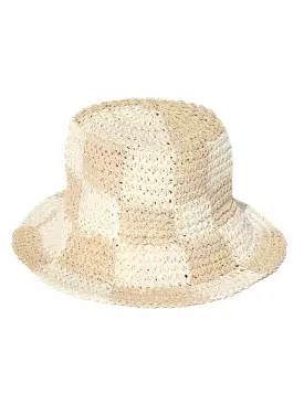 Saint-Martin Beige Checker Hat