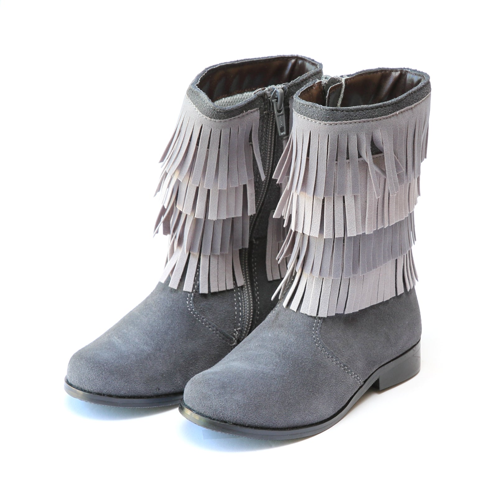 Sierra Leather Fringe Tall Boot