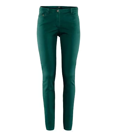 Slim Pants - Women - Green - H&M