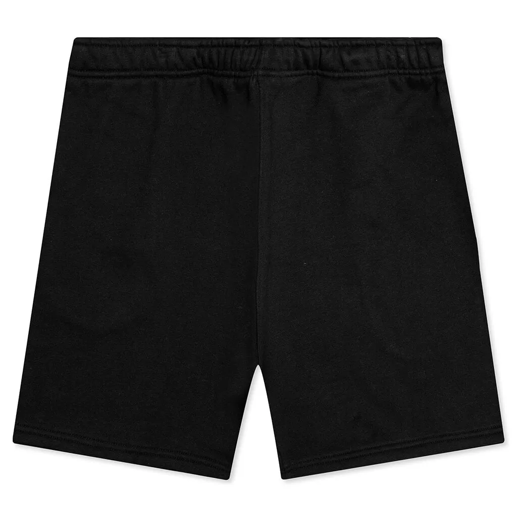 Solo Swoosh Fleece Short - Black/White