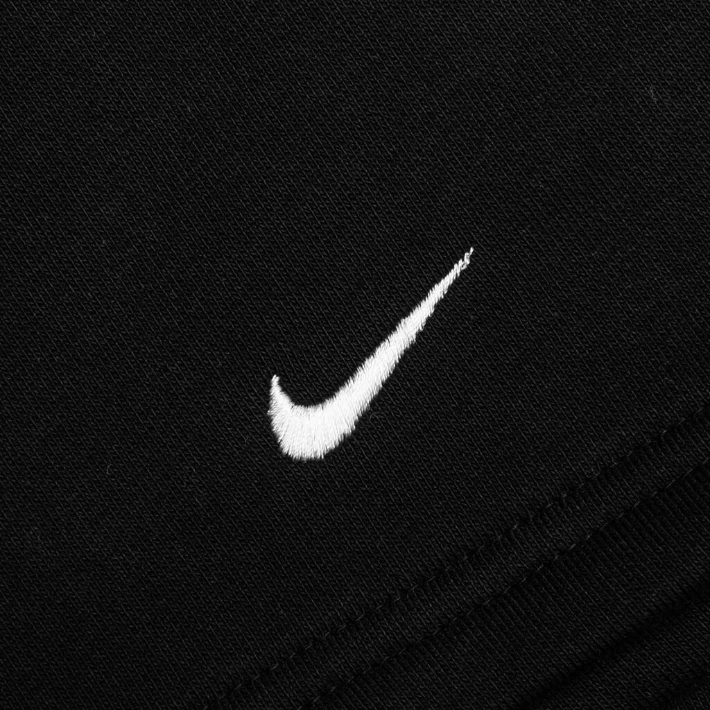 Solo Swoosh Fleece Short - Black/White